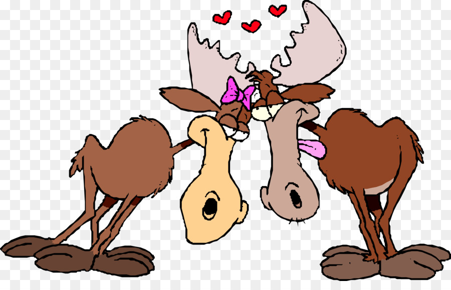 900x580 Moose Drawing Deer Valentine's Day Clip Art