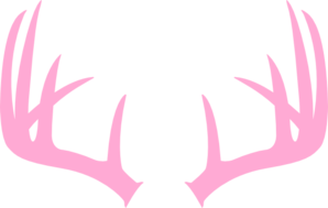 298x189 Pink Deer Antler Clip Art