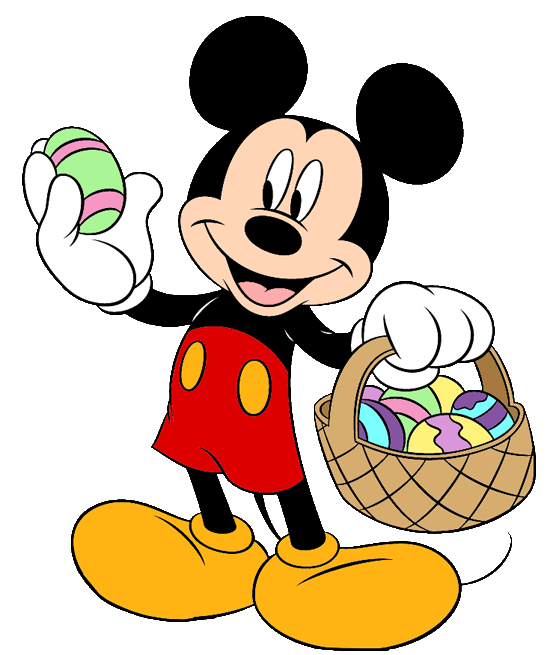 550x655 Mickey Mouse Easter Clipart