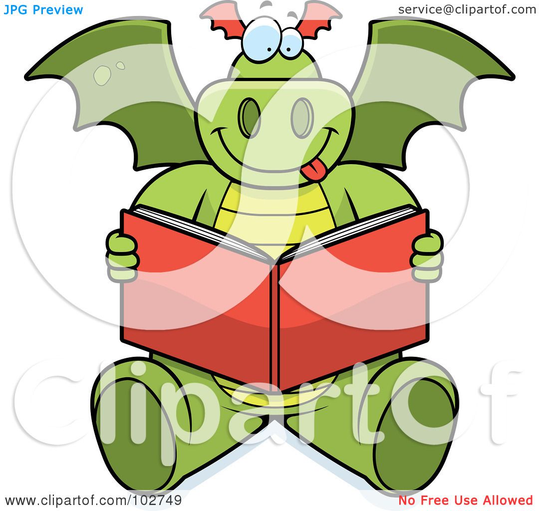 1080x1024 Dragon Clipart Reading