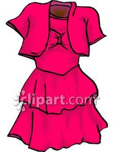 225x300 Woman's Ruffled Party Dress Clipart Panda