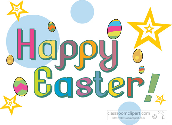550x400 Happy Easter Banner Clip Art Image