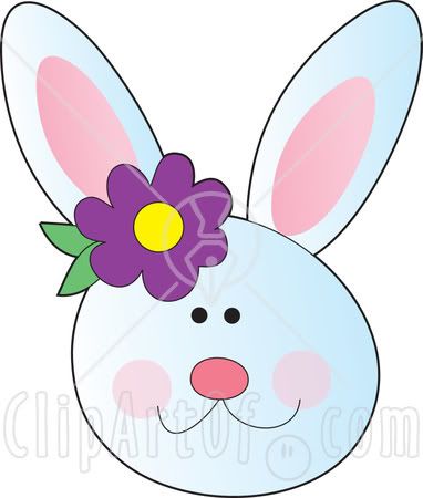 382x450 Fancy Happy Easter Bunny Clip