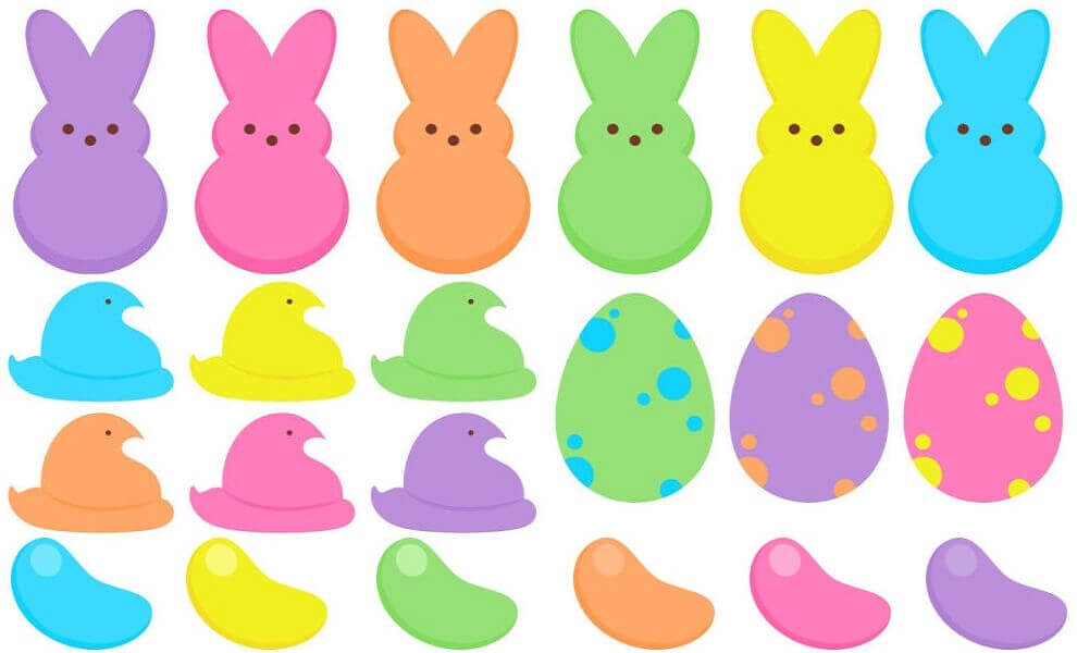 990x600 Free Printable Peeps Coloring Pages