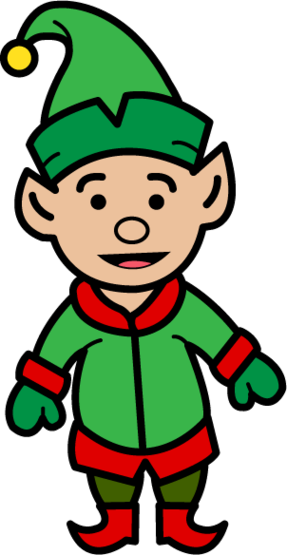 287x555 Elf Clipart
