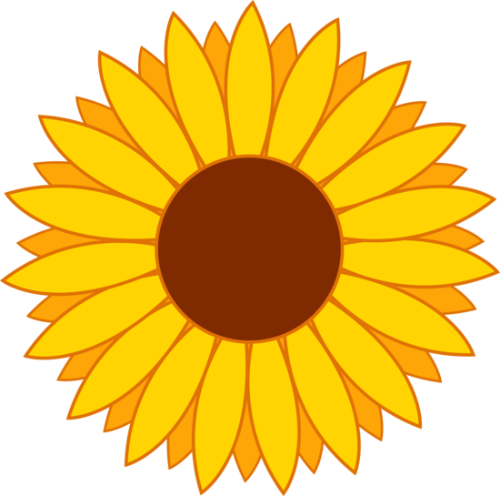 550x545 My Free Clip Art Of A Cute Yellow Sunflower Sweet Clip Art