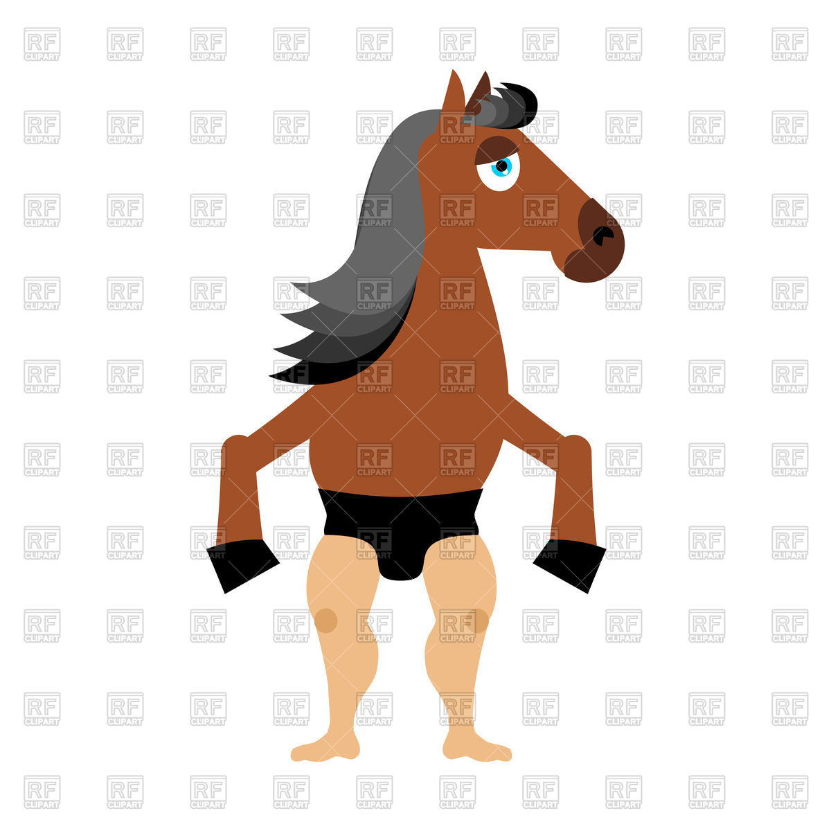1200x1200 Centaur Fairy Tale Creature. Man Horse. Royalty Free Vector Clip
