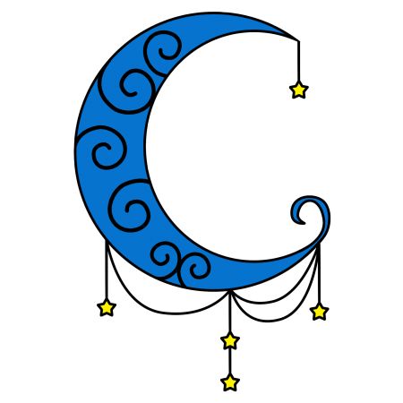 450x450 Fantasy Clipart Blue Moon