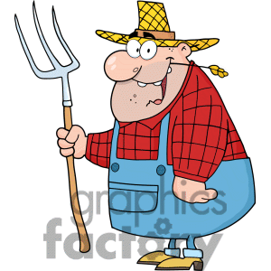 300x300 Cartoon Farmer Clipart