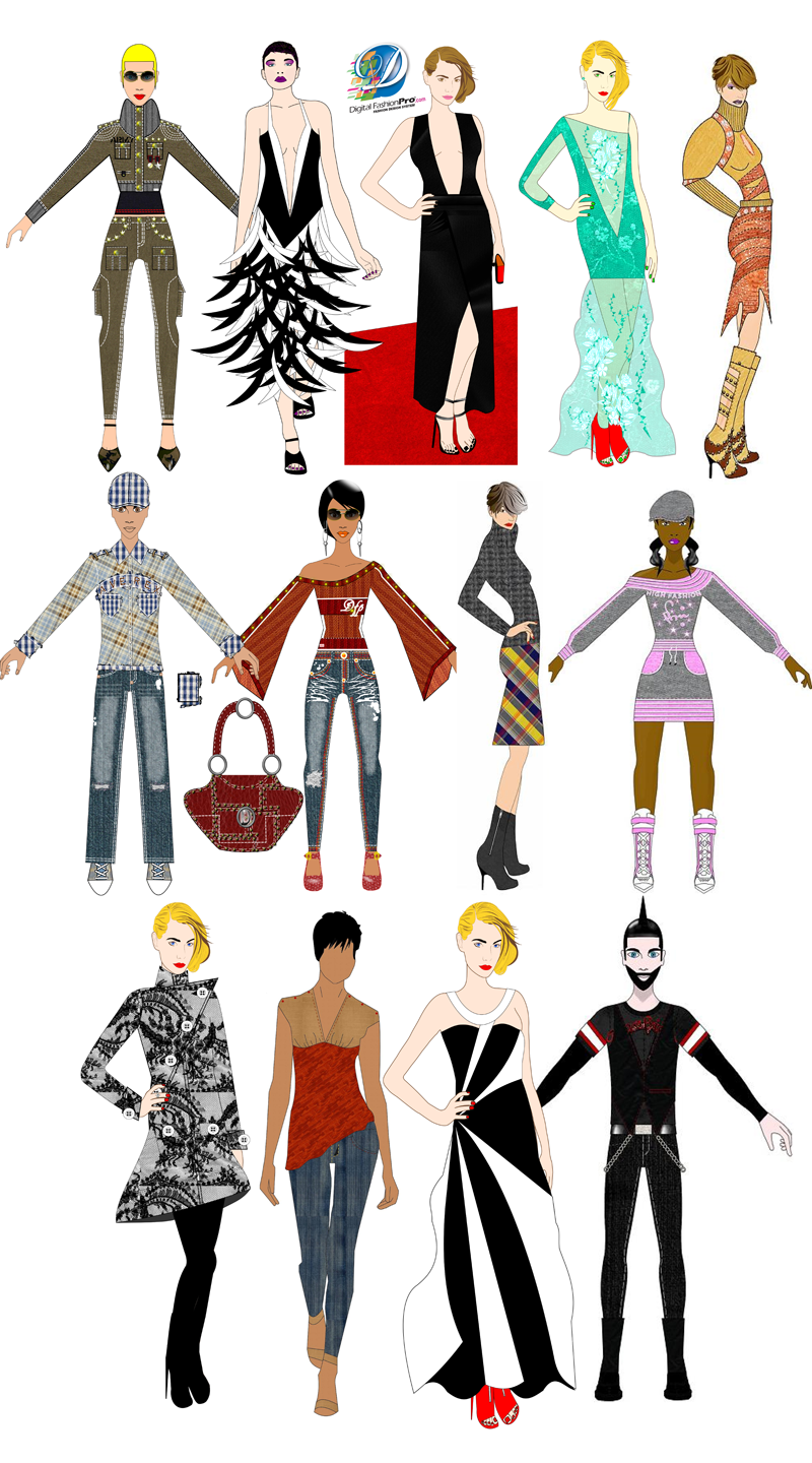 800x1440 Clip Art Fashion Design Clip Art