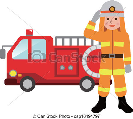 450x404 Fire Truck And Firefighters Eps Vectors