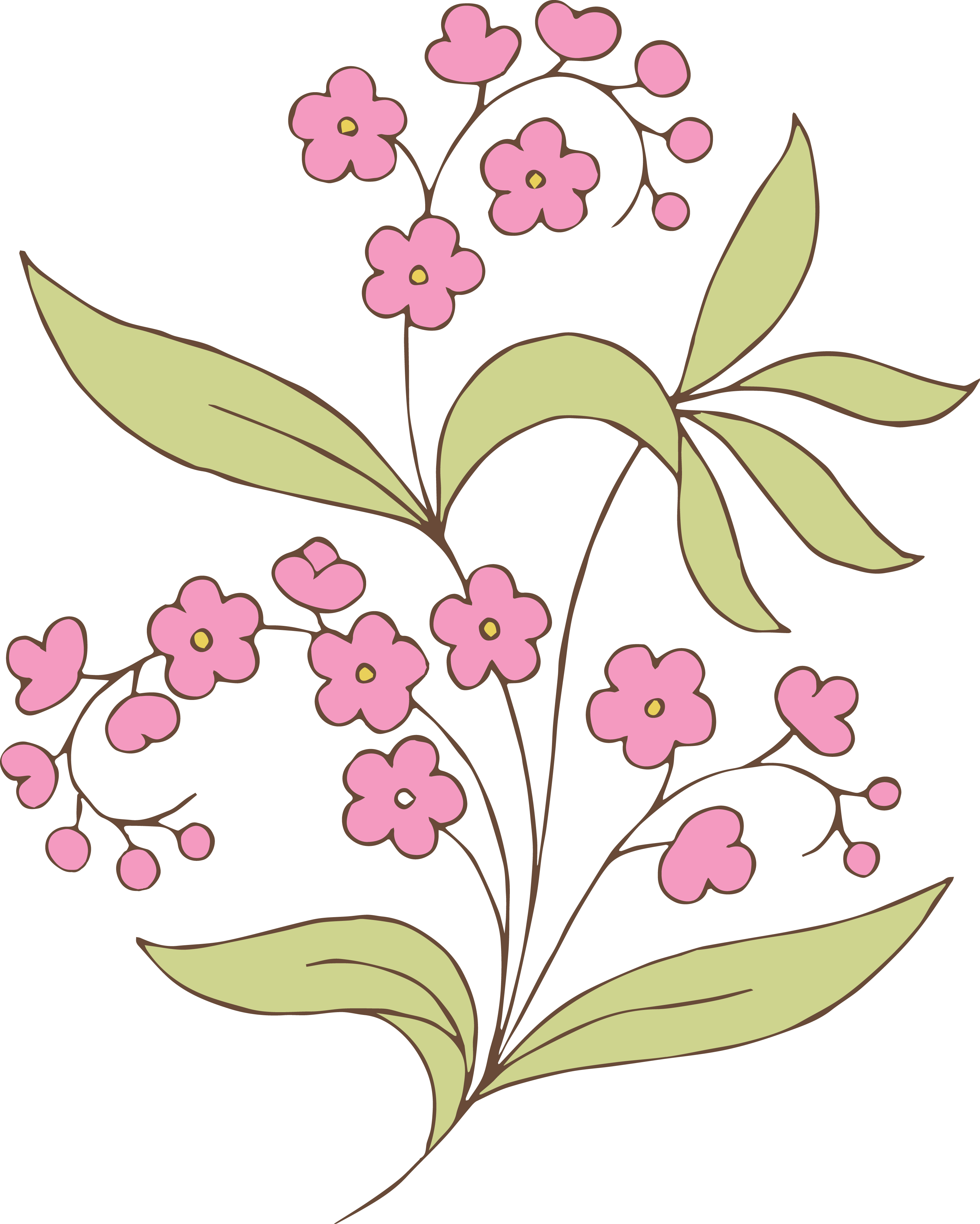 3137x3917 Free Stock Vector Vintage Pink Flower Amp Clip Art Images Oh So