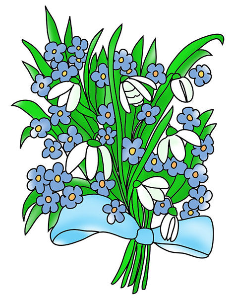 472x610 Free Flower Clipart