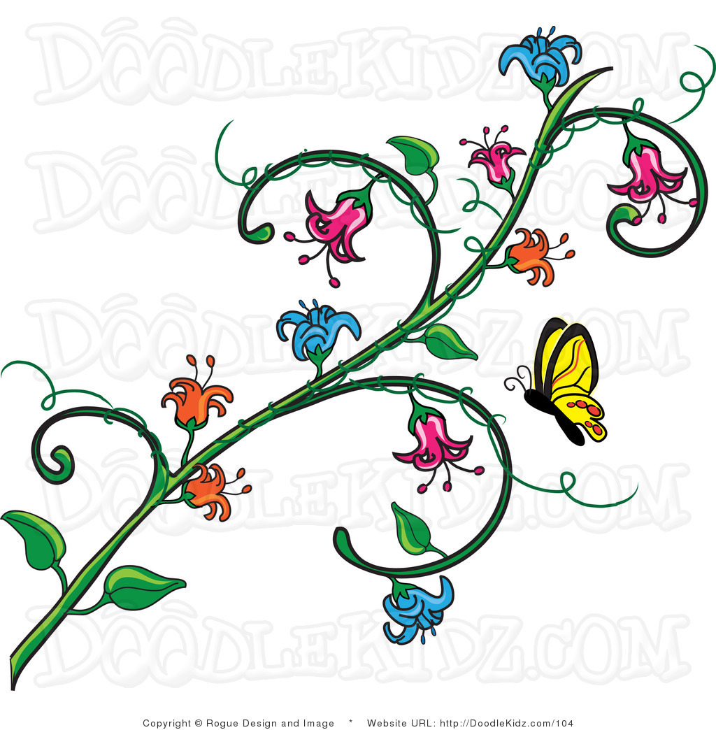 1024x1044 Free Flower Vine Clip Art