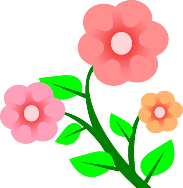 600x618 Flowers 8 Great Places To Find Free Flower Clip Art