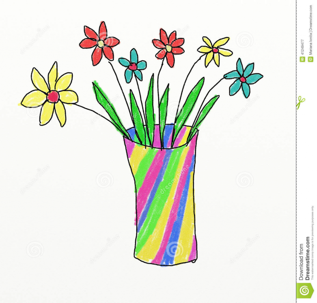 1024x980 Flower Drawing For Children Flowers Drawing For Kids Free