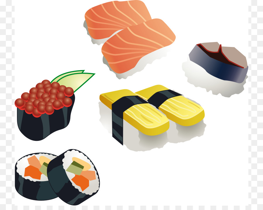 900x720 Sushi Japanese Cuisine Sashimi Bento Clip Art