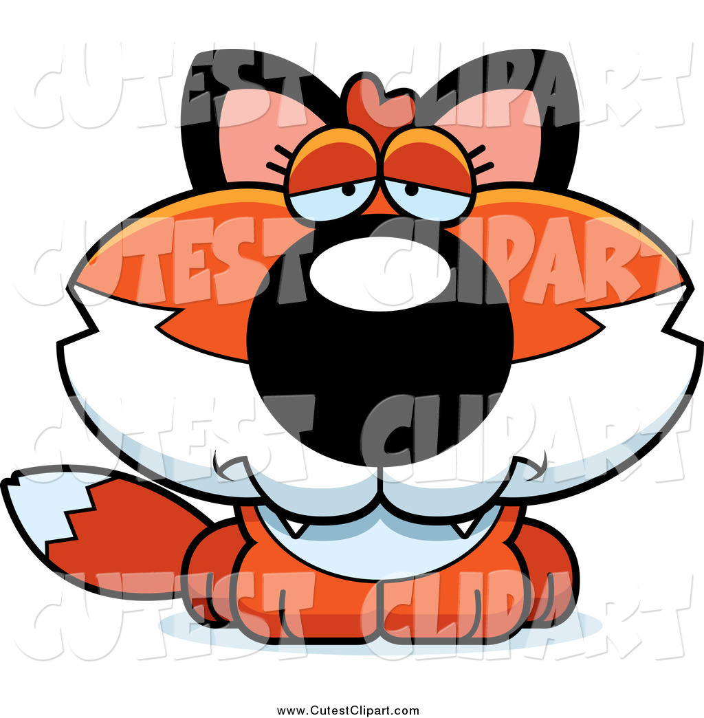 1024x1044 Cartoon Vector Clip Art Of A Cute Depressed Fox By Cory Thoman