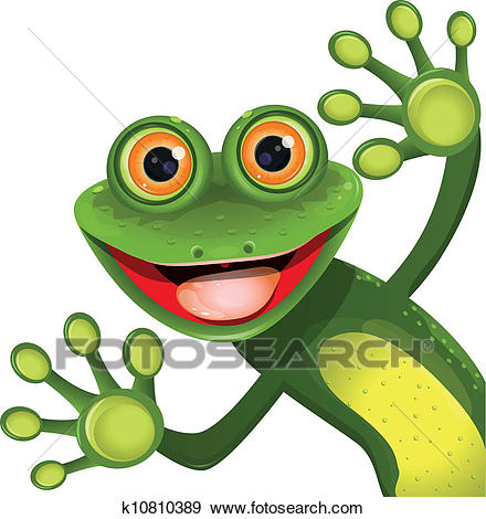 440x470 Free Frog Clipart Clipart Of Frog Smiling Over A Sign Board