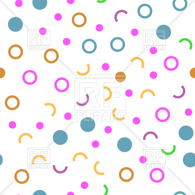 400x400 Colorful Geometric Seamless Pattern With Circles Royalty Free