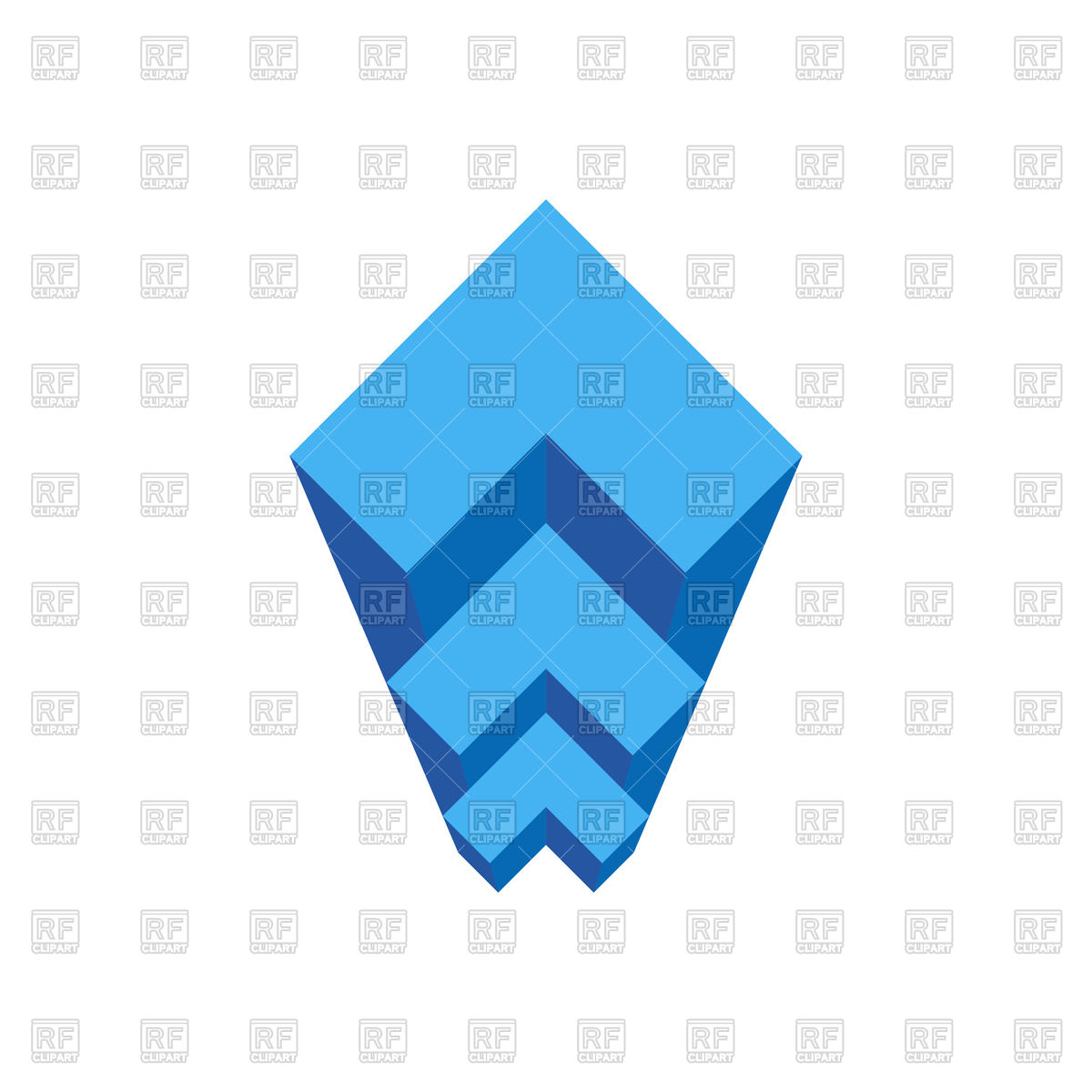 1200x1200 Geometric Staircase Logo Royalty Free Vector Clip Art Image