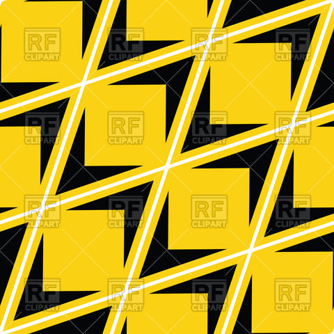 480x480 Seamless Geometric Yellow And Black Pattern Royalty Free Vector