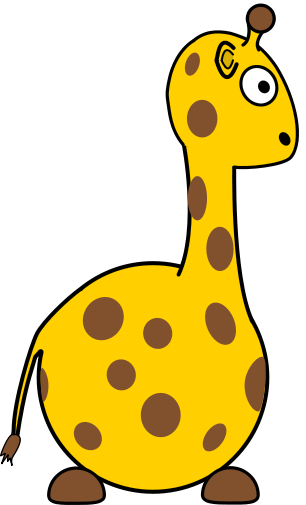 306x505 Free Giraffe Clipart