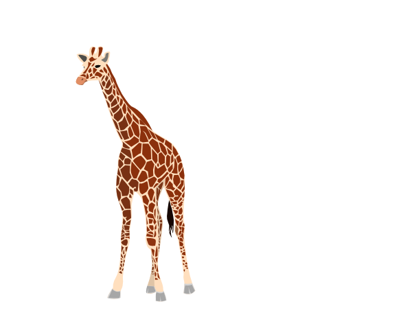 600x459 Giraffe Clipart
