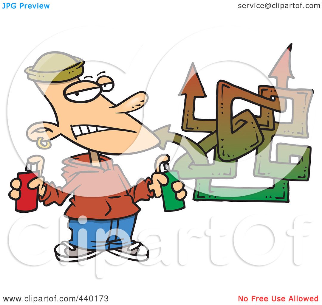 1080x1024 Royalty Free (Rf) Clip Art Illustration Of A Cartoon Punk Boy