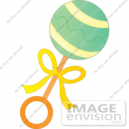 450x450 Free Baby Rattle Clipart 33656 Clip Art Graphic Of A Green Baby