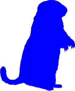 249x299 Blue Groundhog Clip Art