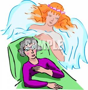 292x300 Guardian Angel Watching Over A Sick Woman