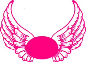 300x216 Hot Hot Pink Guardian Angel Wings Clip Art