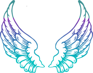 299x234 Purple Guardian Angel Wings Clip Art
