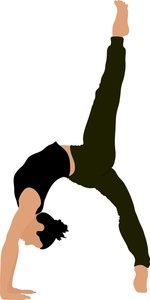 150x300 Gymnast Clipart Image