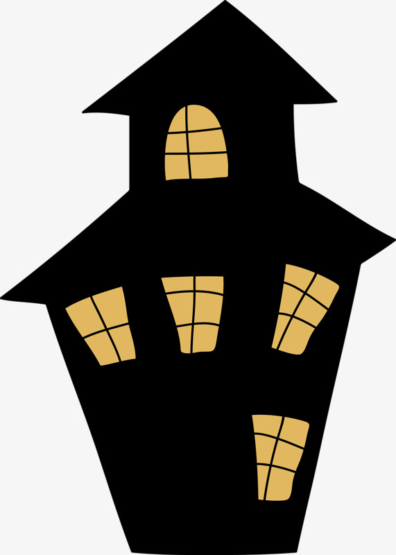 571x800 Halloween Black House, Halloween, Black, Houses Png Image