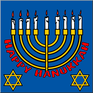 304x304 Clip Art Happy Hanukkah Color I Abcteach