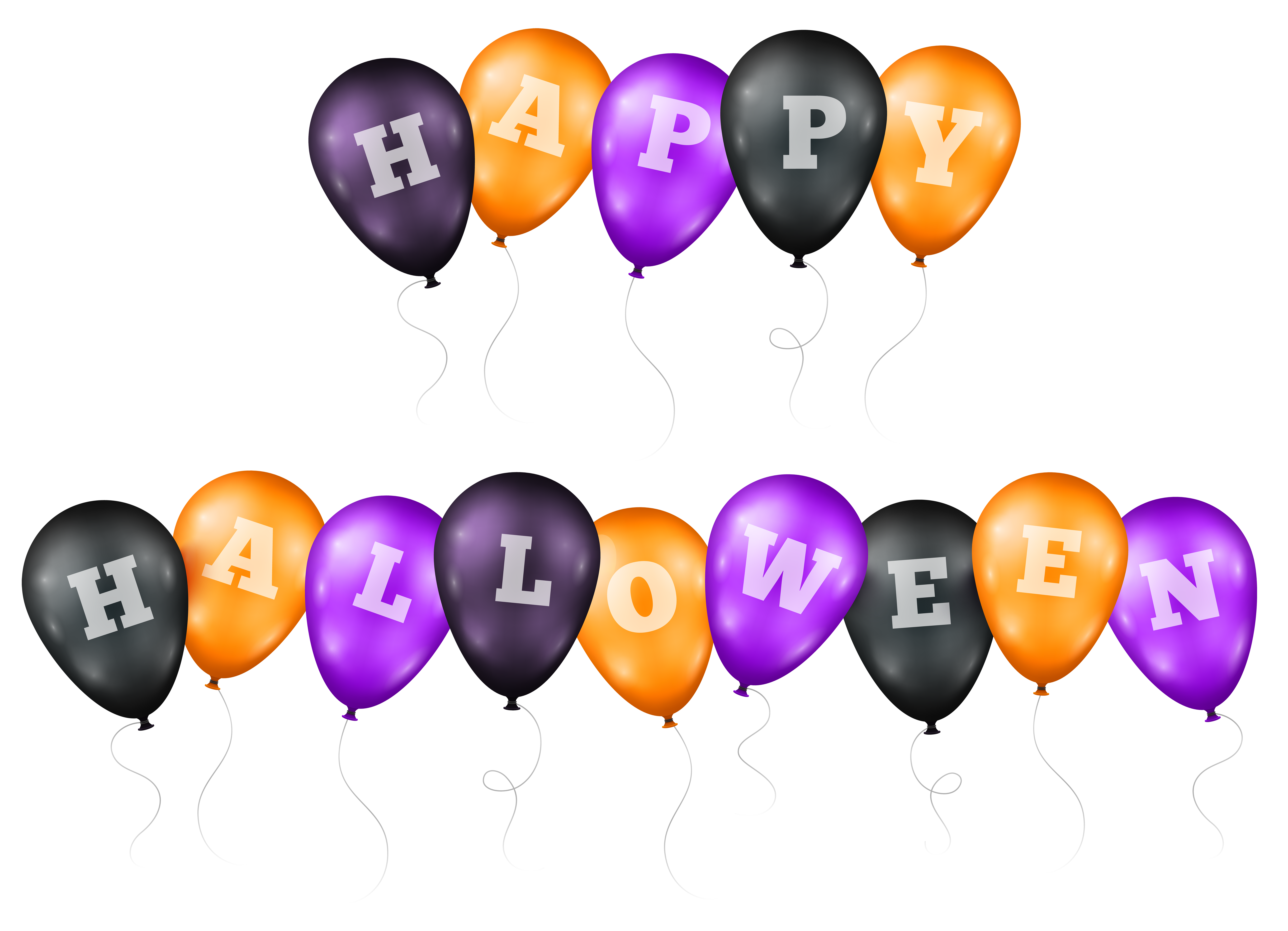 8000x5781 Happy Halloween Balloons Transparent Png Clip Art Imageu200b Gallery