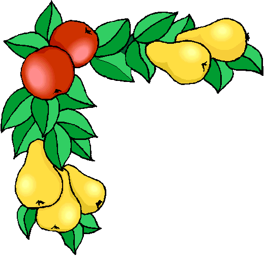 521x503 Free Clipart Boarders Fruit