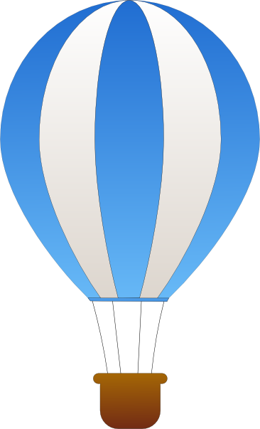 366x603 Maidis Vertical Striped Hot Air Balloons Clip Art Free Vector