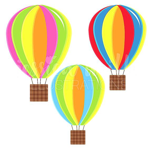 570x570 Balloons Images Clip Art Hot Air Balloons Cute Digital Fun Striped