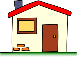 300x224 My House Clip Art Free Vector 4vector