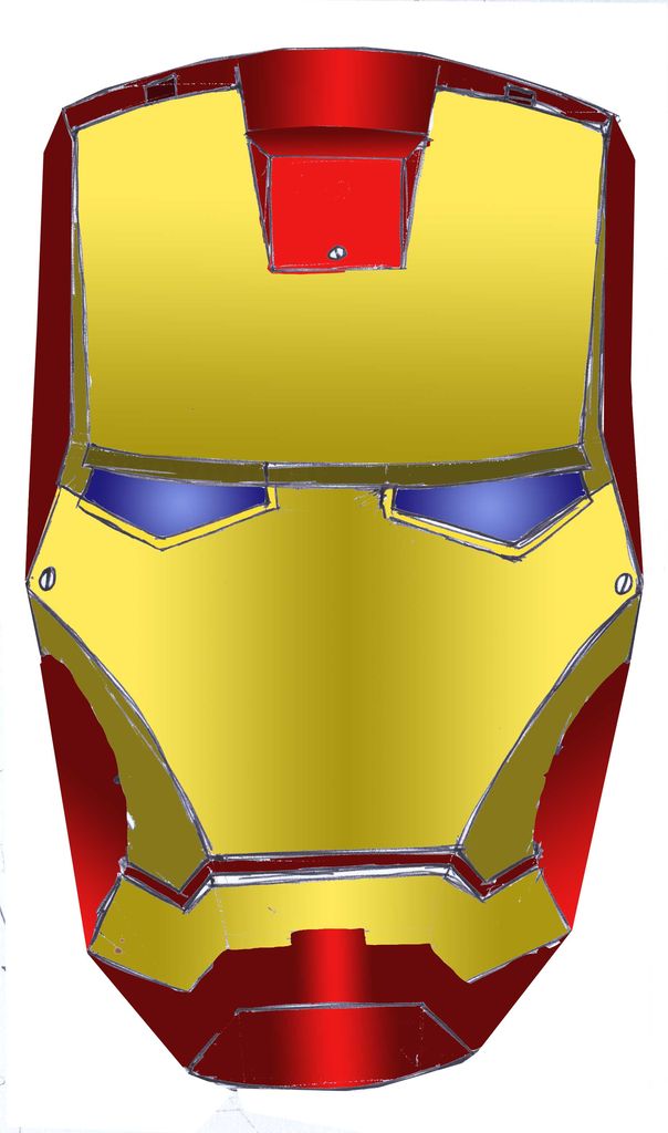 604x1024 To Make An Iron Man Helmet Clipart Panda