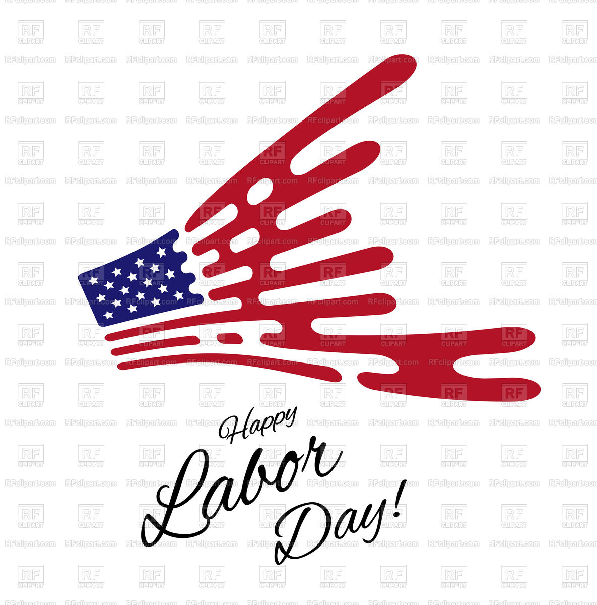 1185x1200 Happy Labor Day Icon Royalty Free Vector Clip Art Image