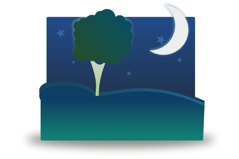 800x532 Free Clipart Landscape By Night Kingcole