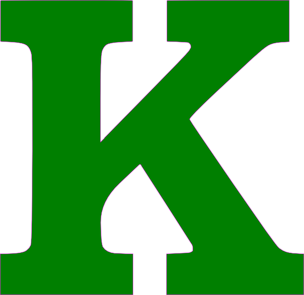 600x584 Awesome To Do Letter K Clipart Single Green Clip Art At Clker Com