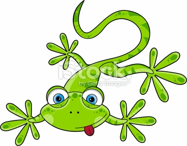 380x297 Cute Lizard Clipart