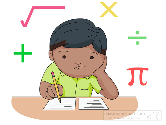 550x413 Confused Math Clipart
