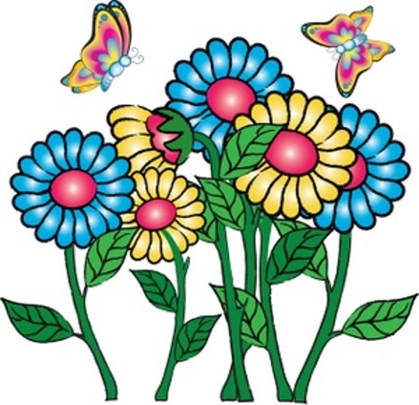 600x580 May Flowers Clip Art Free