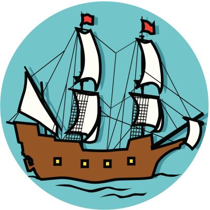 414x414 Simple Mayflower Clipart